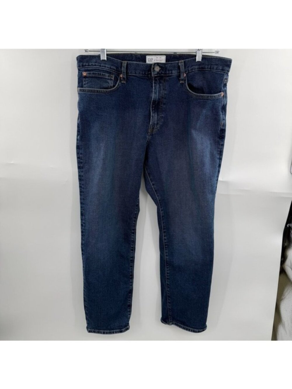 GAP Straight Fit Jeans Men’s 36x30 Resin Rinse Dark Wash Classic Denim